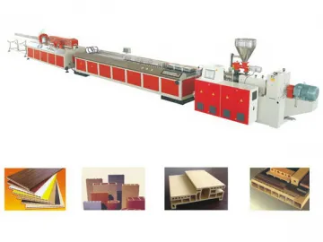 Wood Plastic Profile Extrusion Line