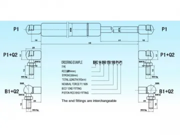 BXC 14/28 Swift and Sure Gas Spring