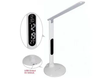 Foldable LED Desk Lamp, 8W Dimmable LED Table Lamp with LCD display