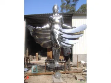 Stainless Steel Portrait Sculpture