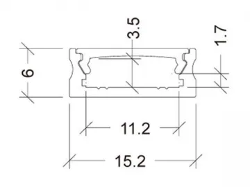 SC-ALH-01AS LED Aluminum Profile