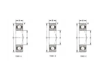 Angular Contact Ball Bearing, 7200C Series Bearing