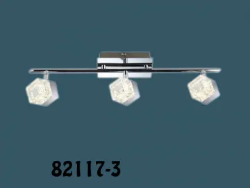 Chrome Finish LED Spotlights with Crystal Glass Shade