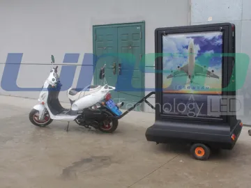 Advertising Motorcycle with Double-Sided Light Box