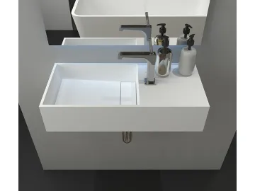 Acrylic Wall Mounted Bathroom Basin PS-9012