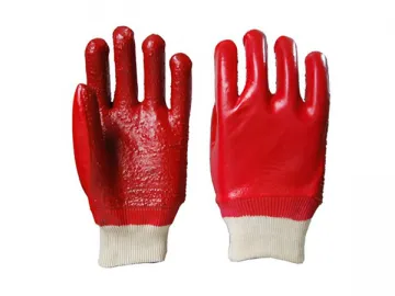 Heavy Duty Rough Terry PVC Dipped Gloves