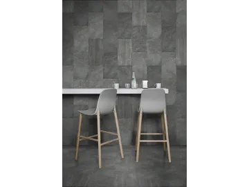 Dark Grey Glazed Porcelain Tile