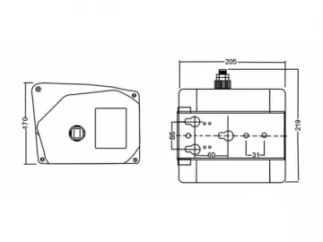 2000lb Boat Winch (P2000-2B)