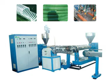 PVC Spiral Reinforced Flexible Hose Extrusion Line