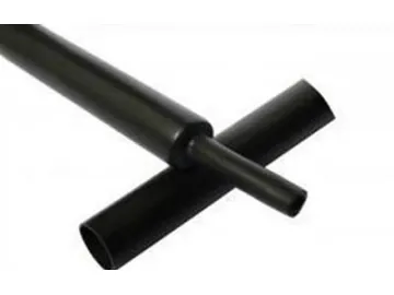 3:1 Semi-Rigid Single Wall Heat Shrink Tubing  (Item HSR200, Black Heavy Wall Tubing)