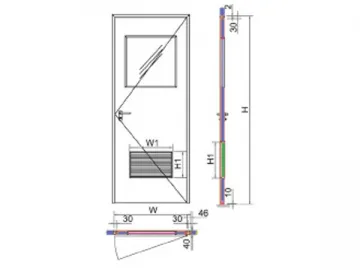 Single Door for Clean Room