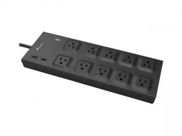 10 Way US Standard Master/Slave Power Strip