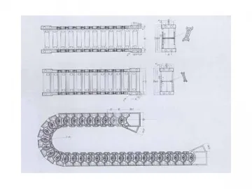 Silent Engineering Plastic Cable Drag Chains