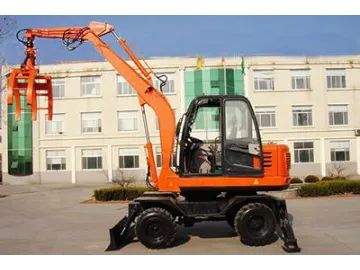 Log Grapple Wheel Loader