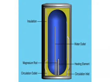 80-110L Enamel Solar Water Tank