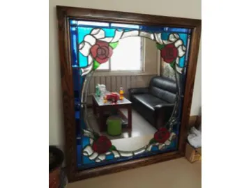 Stained Glass Art Mirror