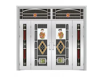 Residential Stainless Steel Entry Door