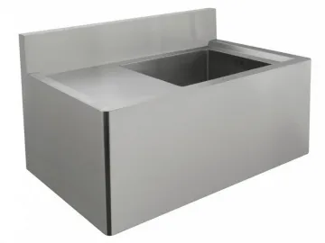 Single Trough Stainless Steel Platform Basin