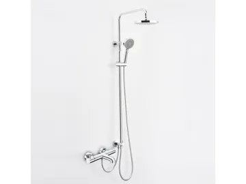 Plated Plastic Handle Thermostatic Bath Mixing Valve