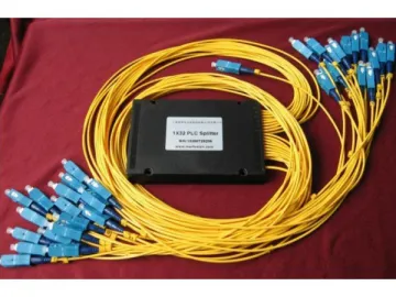 PLC Fiber Optic Splitter with Connector