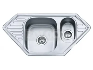 BL-872 Stainless Steel 1.5 Bowl Kitchen Sink