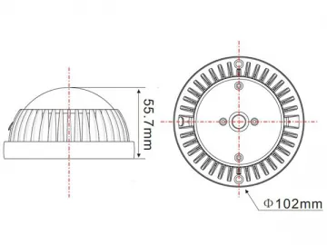 NR100DR 940nm LED Array Invisible IR Illuminator