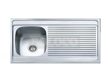 BL-852 Topmount Single Bowl Stainless Steel Kitchen Sink