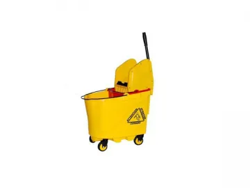 Bucket in Bucket Mop Wringer Trolley