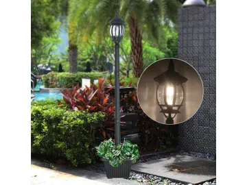 Landscape Solar Powered LED Lighting Cast Aluminum Pole Light, ST6220HP LED Light