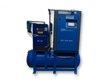 Tank Mounted Screw Air Compressor, LGSD Series