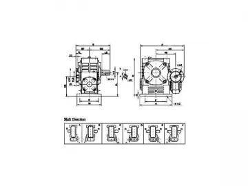 ARE Double Stage Worm Reducer