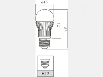 Aluminum 5W LED Light Bulb