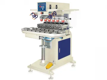 Six Color Turntable Pad Printing Machine