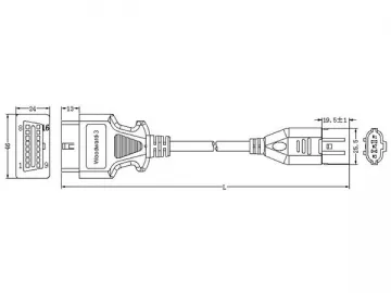 Woodward 3-Pin Cable