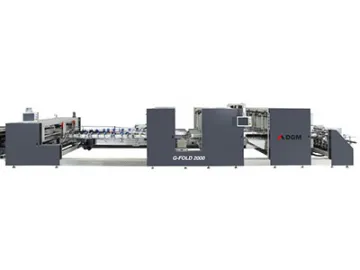 Folding and Gluing Line 2000 type Carton Folder Gluer Machine