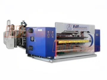 1200-1800mm PVC Cling Film Extrusion Line with Double Shaft Winder