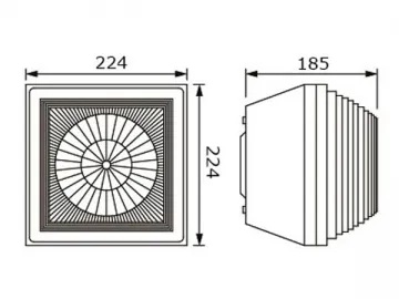 25W Induction Ceiling Light