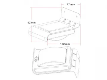 B2 Solar Sound Sensor Wall Light