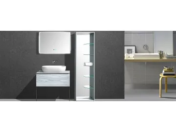 IL-1961 Floor Standing Bathroom Vanity Set with Mirror