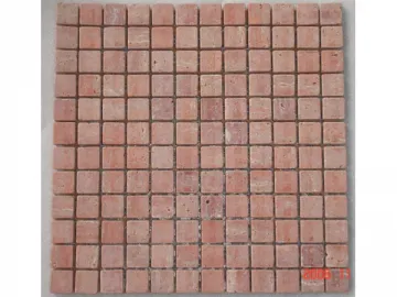 Red Travertine Mosaic Tile 