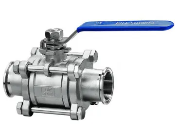 Sanitary Three Piece Ball Valve