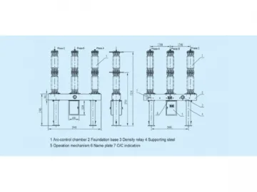 72.5~252kV SF6 Circuit Breaker