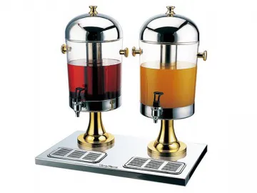 Double Stainless Steel Juice Dispenser