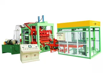 QT10-15 Fully Automatic Concrete Block Production Line