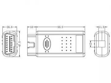 OBD Connector Shell-B