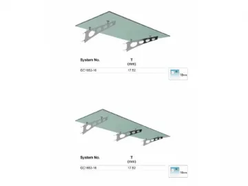 Wing Type Glass Canopy