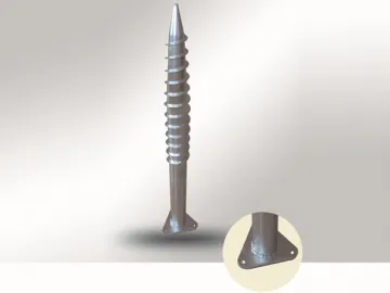 Ground Screw with Triangular Flange