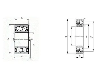 Double Row Angular Contact Ball Bearing, 5200 Series Bearing