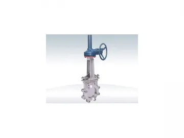 PZ573 Bevel Gear Knife Gate Valve  (Double Clip Type) 