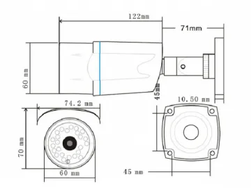 IP888PB IR IP CCTV Camera